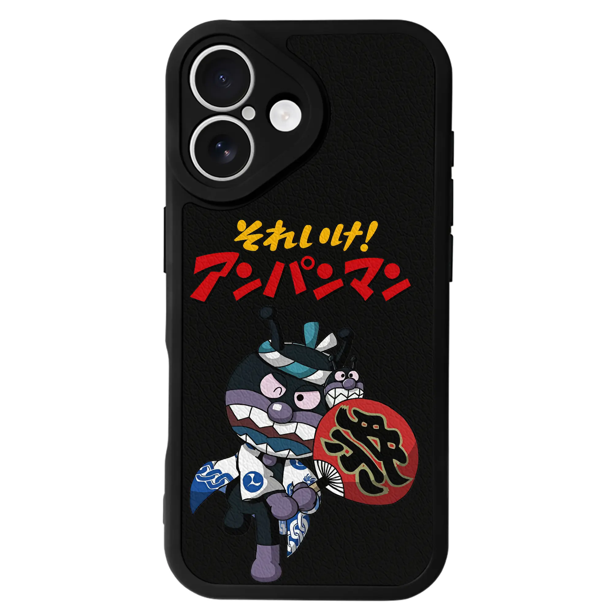 アンパンマン グッズ,ばいきんまん - IPhone 16シリーズ対応 ・ シリコンスマホケース ・ レザー調 ・ 高精度フィット ・ 耐衝撃 ・ ワイヤレス充電対応 ・ 精密カット